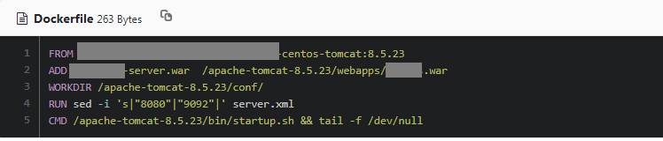 通过Dockerfile修改镜像中tomcat的端口