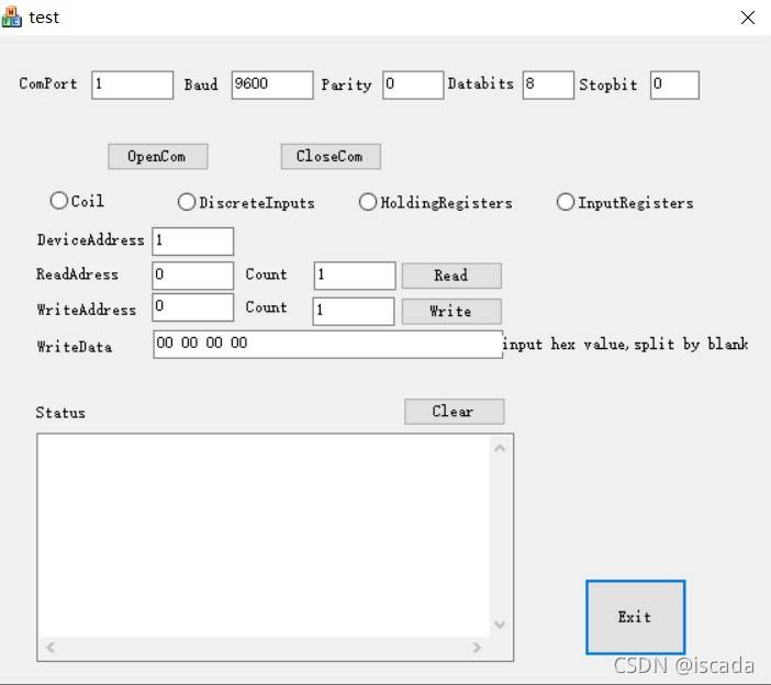 MODBUS RTU调试助手